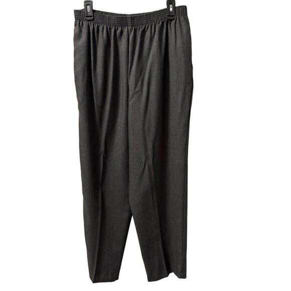 BonWorth Womens Dark Gray Elastic Waist Pull-On Pants Sz PL pants. NWT - Picture 3 of 12